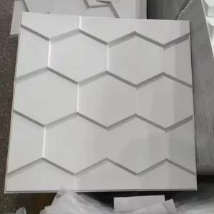 50×50 Cm Heat Insulation And Waterproof Hotel 3D PVC Wall Panel Mold