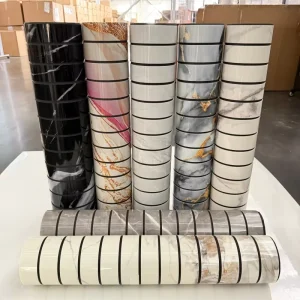 58cm*3m Wood Grille Wall Sticker Self-adhesive Waterproof Wood Slat Wallpaper for Home Renovation