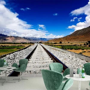 5D Landscape Wallpaper Folk Culture Mural Restaurant B&B Hotel Lobby TV Background Wallpaper