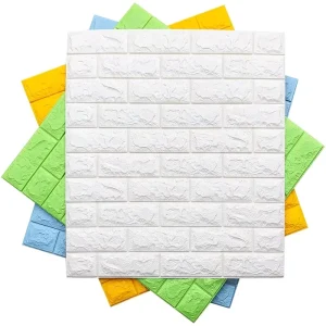 60*60cm 8mm Self Adhesive Wall Paper Waterproof XPE Wallpaper Murals Soft Protective 3D Wallpaper for Walls