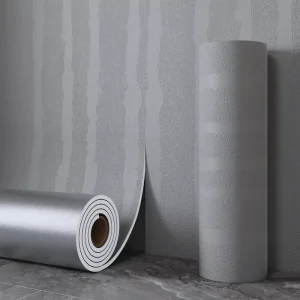 60cm Self Adhesive Concrete Finish Wall Covering Waterproof Anti Stain Vinyl Roll for Interior Design