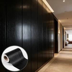 60cm Self Adhesive Wood Grain Vinyl Wallpaper Waterproof for Commercial Use