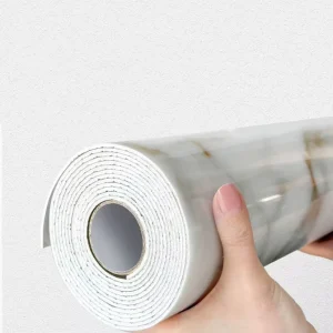 60cm Width 3m 3D Waterproof Foam Marble Wall Sticker Ceiling Luxury Self Adhesive Wallpaper Roll
