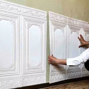 70*70cm Self Adhesive PVC Wall Stickers Geometric Waterproof Fireproof Wallpaper for Home Decor for Bedroom Apartment