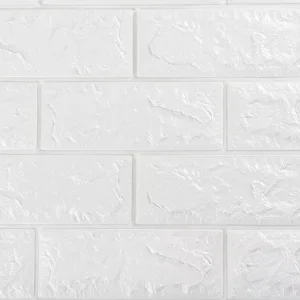 70*77*0.35cm White 3D Foam Wallpaper Self Adhesive Home Decor Waterproof 3D Wallpaper