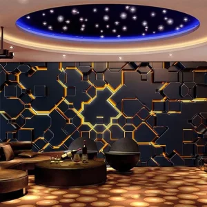 8D Relief Karaoke Wallpaper Esports Hotel Decoration Mural Bar Wallcovering