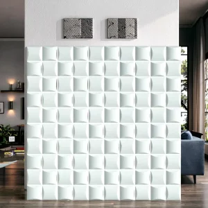 8mm Modern Background Wallpaper Ceramic Mosaic Interior Decoration Waterproof Geometric Pattern Turtle Back