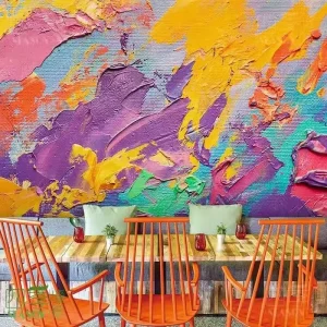 Abstract Art Oil Painting Wallpaper PVC Bedroom TV Wall Cloth Background Wall Graffiti Wallpaper