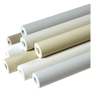 Advanced Environmental Protection Stripes Plaid Waterproof Wallpaper Rolls PVC Non-Woven Modern Living Room Bedroom