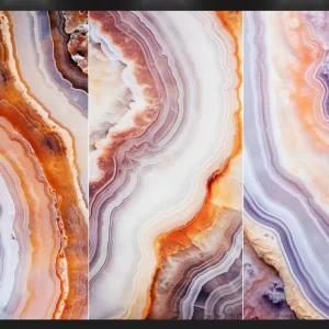 Agate Marble Pattern Self-Adhesive PVC Wallpaper Peel Stick Installation Vibrant Design Kitchen Bedroom