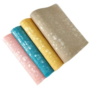 Algeria Market PVC Glitter Leather for Pouches Wallpaper Decoration Leather Material