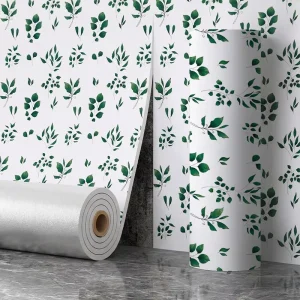 Aluminum Plastic Composite Tile Self Adhesive Floral Wallpaper Waterproof Peel and Stick Wall Sticker for Living Room Bedroom Walls