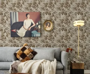 American Floral Wallpaper Living Room Wall Mural Non Woven Homestay Bedroom Wall Covering