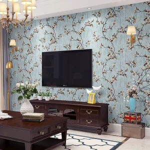 American Rural Floral Pattern Wallpaper Bedroom Living Room Dining Room Background Wall Self Adhesive Wallpaper