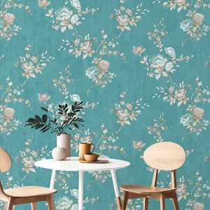 American Rustic 3D Floral Wallpaper Waterproof Wall Mural for Home Decoration Bedroom Beauty Salon Decoration Wall Covering