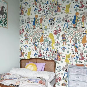 American Style Children’s Room Wallpaper Sticker Home Decoration
