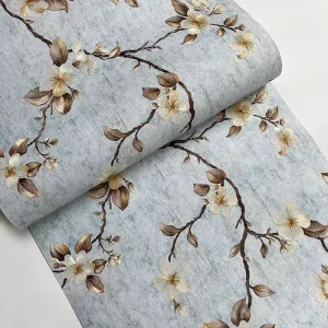American Style Rural 3D Relief Vine Flower Wallpaper Bedroom Living Room Apartment TV Background Wall Decoration Wallpaper