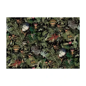 American-style Retro Nostalgic Botanical Synthetic Fiber Wallpaper European-inspired French Light-luxury Wallcovering