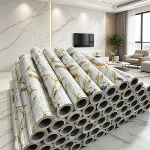 Anti Fouling Self Adhesive Marble Wall Sticker Waterproof Wall Sticker for House Kitchen Living Room