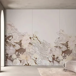 Antique Gold 3D Embossed Wallpaper Printed Custom Wall Mural for Interior Decoration Hotel Dining Living Room Home