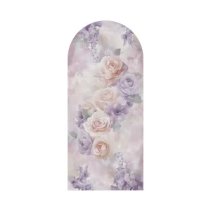 Arch Wall Stickers Peel Stick Floral Modern Murals PVC Waterproof Wallpaper for Bathroom Living Room Bedroom Children’s Room