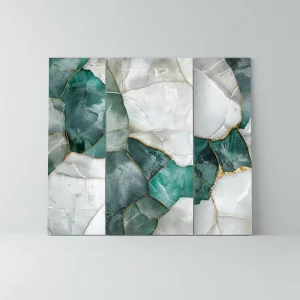 Artistic Green Grey Marble Pattern Self-Adhesive Vinyl Wallpaper Easy Peel Stick Installation Waterproof Modern Look