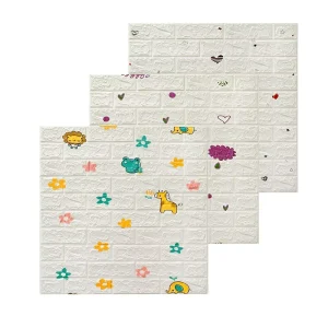 Baby Likes Cartoon Wall Paper Kids Decor Bedroom 3D Stereo PE Foam Brick Wallpaper Philippines