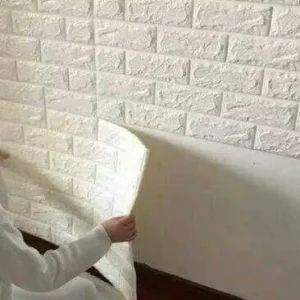 Background 3D Brick Wall Paper Decoration 3D Foam Wallpaper Peel and Sticker 3D Wall Panels in Wallpapers Wall Coating