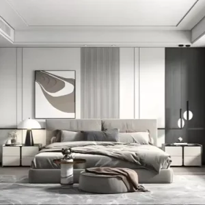 Bamboo Charcoal Modern Wall Panel for Living Room & Exterior Use Waterproof Fireproof Decorative Background