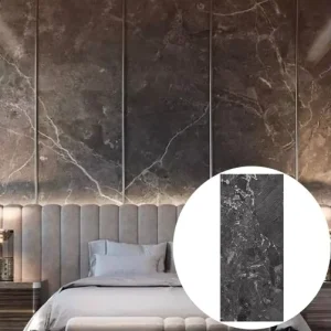 Bamboo Charcoal Waterproof Plastic Sheet Geometric Home Hotel Bedroom Bathroom Hospital Background Wall Panel Board Decoration