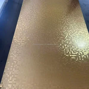 Bamboo Wood Veneer Panel Flame Retardant Moistureproof Light Wall Cladding
