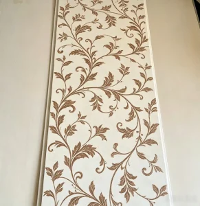 Beautiful Flower Floral Wallpaper Design Fireproof PVC Panel for Interior Wall Decoration Ceiling Grid Apartment