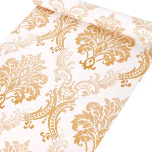 Beautiful Luxury Floral Wallpaper Home Decoration Gold Adhesive Wallpaper