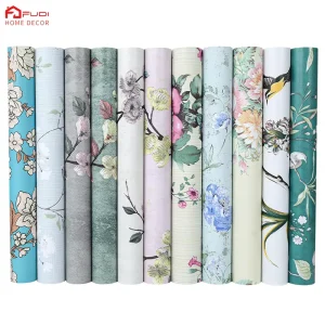 Bedroom Flowers Texture Design Pattern Wallpaper Modern Decorative Style Self Adhesive Wallpaper