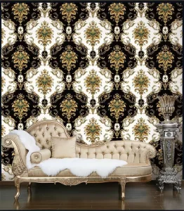 Best Quality Popular Classical Damask Design Luxury Wall Paper