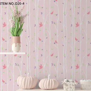 Bird & Tree Design PVC Kids Room Decoration Wallpapers Boy and Girl