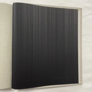 Black KTV Room Papier Peint Mural 3D Commercial Washable Fabric Backed 137cm Wide Vinyl Wallpaper