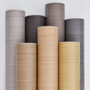 Black Waterproof Wood Wallpaper Contact Paper Decorative Film for Doors Cabinet Desktop