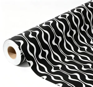 Black White Geometric Peel and Stick Wallpaper Self Adhesive Waterproof Contact Paper for Kitchen Wall Decor