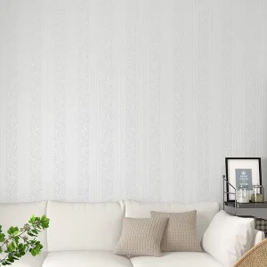 Blue Grasscloth Textured Wallpaper Natural Neutral Handmade Style Thick Peel and Stick Removable for Home Office Wall Sticker