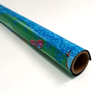 Blue Pattern Floor Is Affixed with Waterproof and Wear Resistant Ground Stickers Thickened and Non slip and the PVC Wallpaper