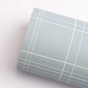 Blue Plaid White Line Wall Paper Hotel Wall Decor Easy to Clean and Install Texture Vinyl Wallpaper