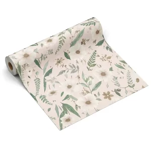 Botanical Floral Wallpaper Rolls Watercolor Line Art Vintage Flower Pattern