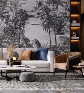 Boutique Wall Paper 3D Home Wallpaper for Boutique Interior Design Luxury European French Mural Wallpaper Papiers Peints Murals