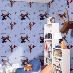 Boys Cartoon Modern Floral ECO Friendly Waterproof Self Adhesive Wallpaper Household DIY Peel and Stick Kids Room Decoration