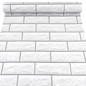 Brick PVC Material Wall Decor Glue Stripping Removable Self Adhesive Wallpaper Roll Interior Decoration Home Decor