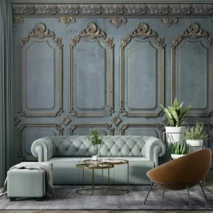 Brown Oak Board Wallpaper Vintage Wall Skirt Mural