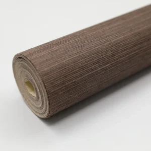 Brown Sisal Wallpaper Natural Grasscloth Wallcovering Handmade Woven Texture for Villa Hotel Interior
