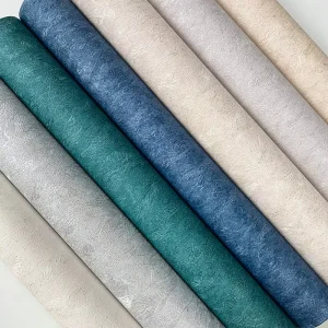 CHOOWIN 3D Embossed Textured Non Woven Wallpaper Dark Green Diatom Mud Waterproof for Living Room Dining Room Hotel Home Decor