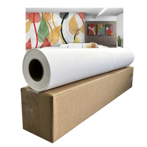 COLORFAN 230gsm Blank Printable Canvas Texture Wallpaper Coating Wall Paper Mural Material